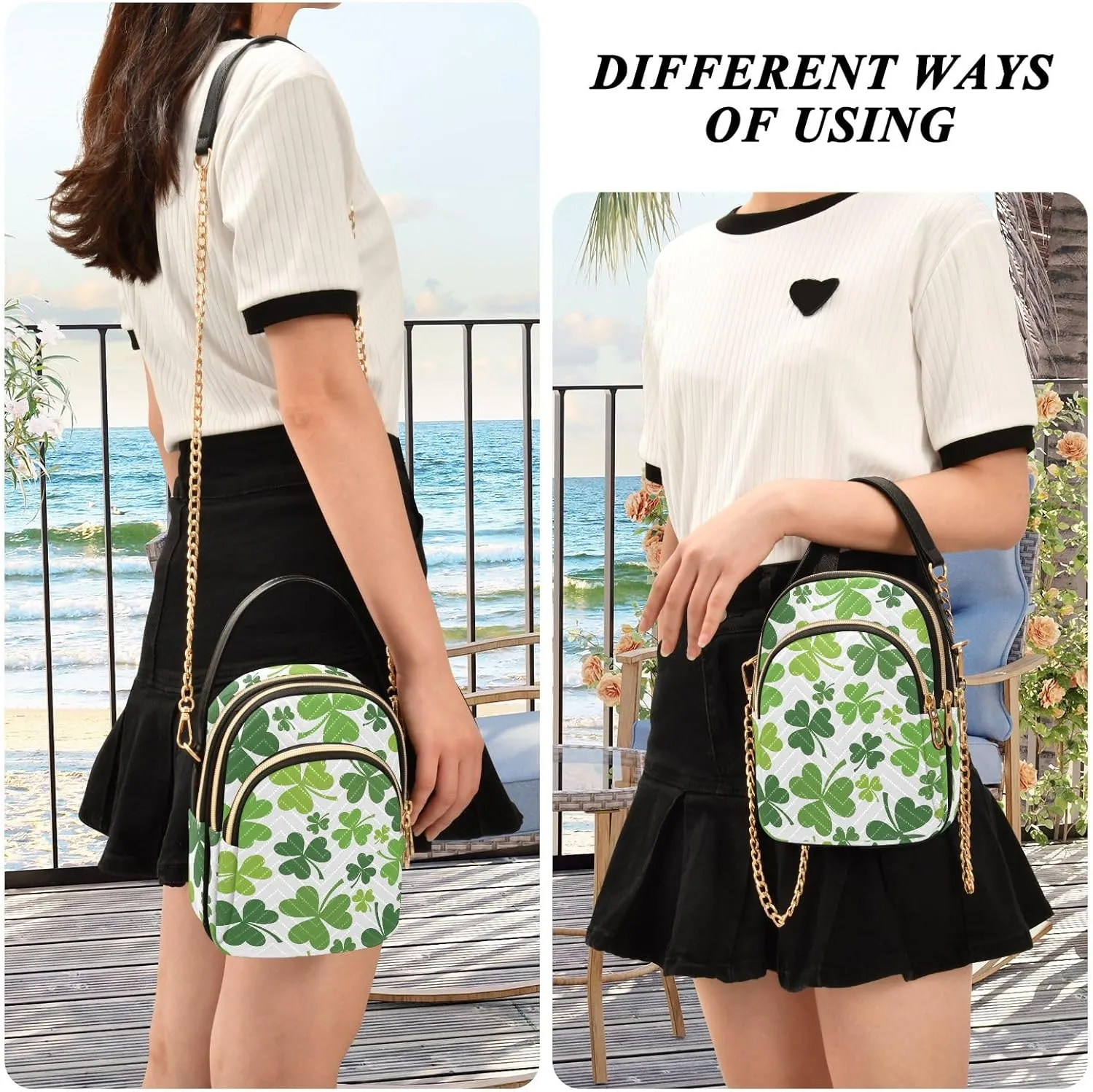 Joisal Zebra Print Mini Crossbody Bags for Women Anti Theft Women's Handbags, Womans Purses