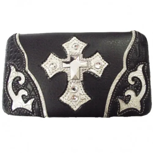 Joy Western Cross Wallet with Rhinestones  (Was $23 / Now $11.50)