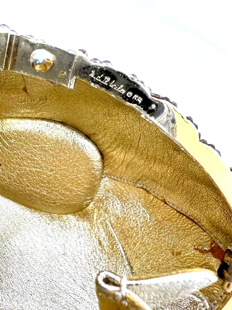 JUDITH LEIBER GROUSE CRYSTAL EMBELLISHED CLUTCH BAG