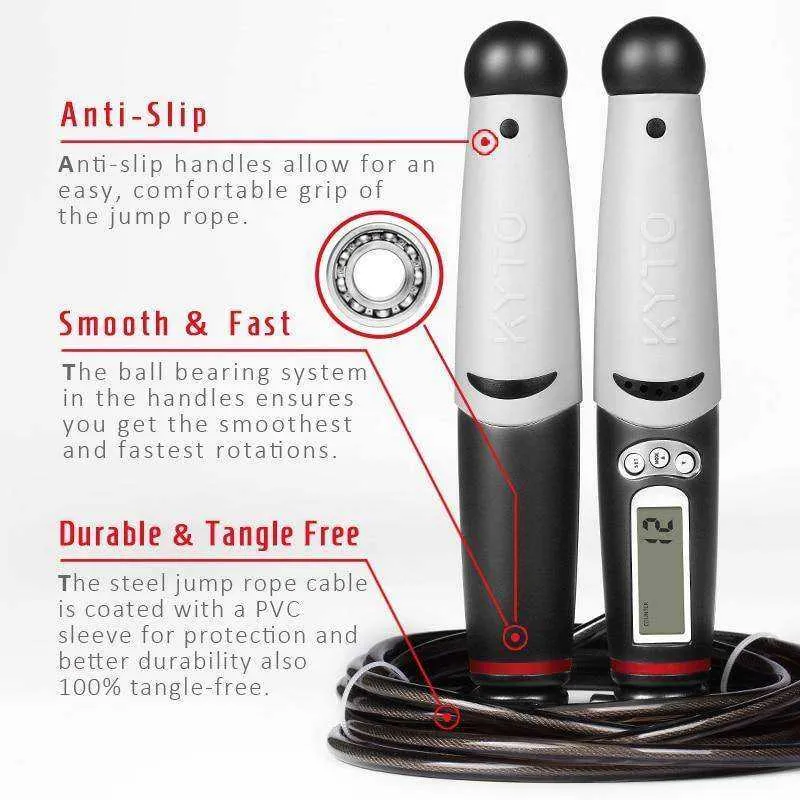 Jump Rope Digital Counter Indoor/Outdoor Fitness Training