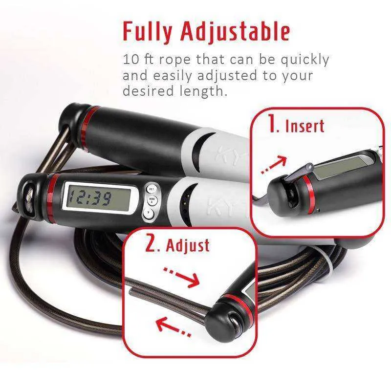 Jump Rope Digital Counter Indoor/Outdoor Fitness Training