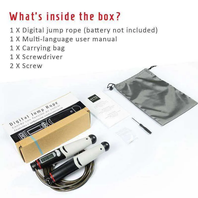 Jump Rope Digital Counter Indoor/Outdoor Fitness Training
