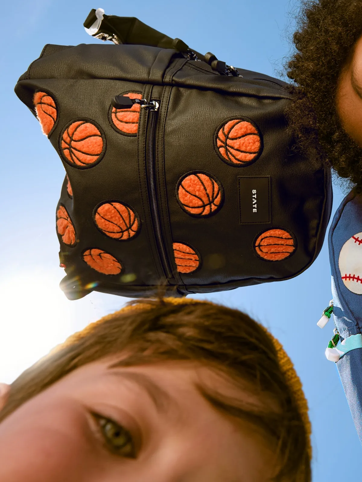 Kane Kids Travel Backpack - Fuzzy Basketballs