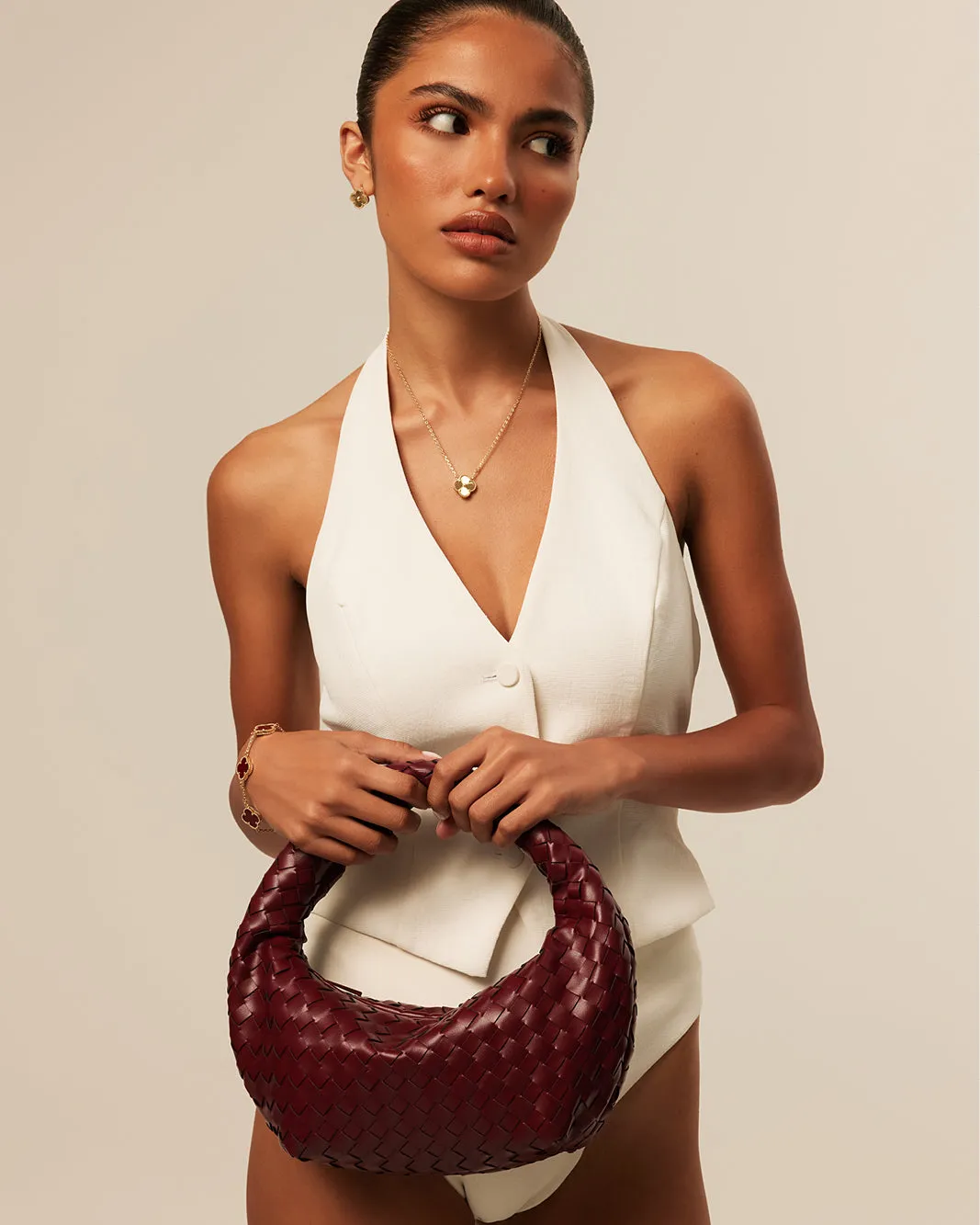 KERI HANDLE BAG - WINE