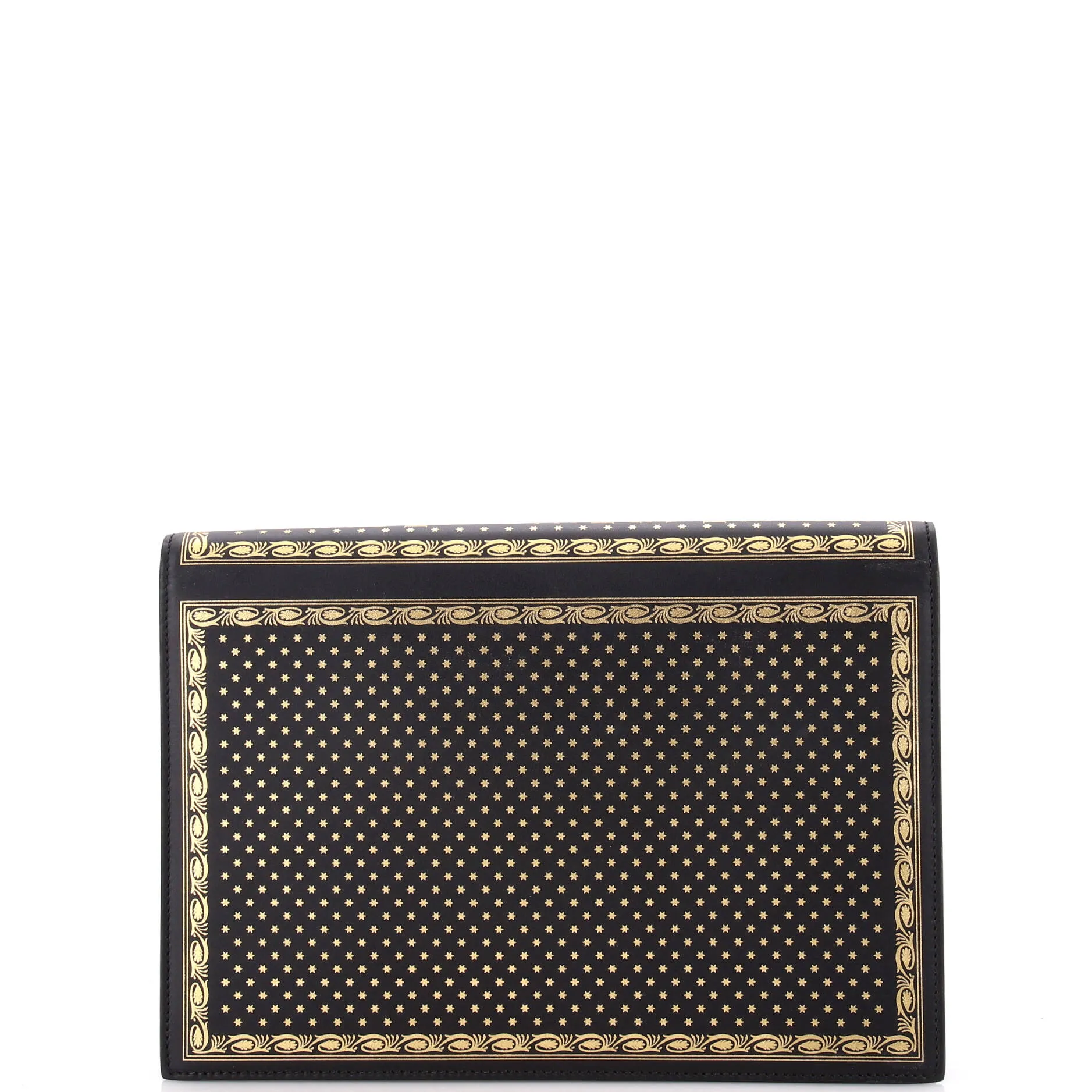 Key Lock Flap Portfolio Limited Edition Printed Leather