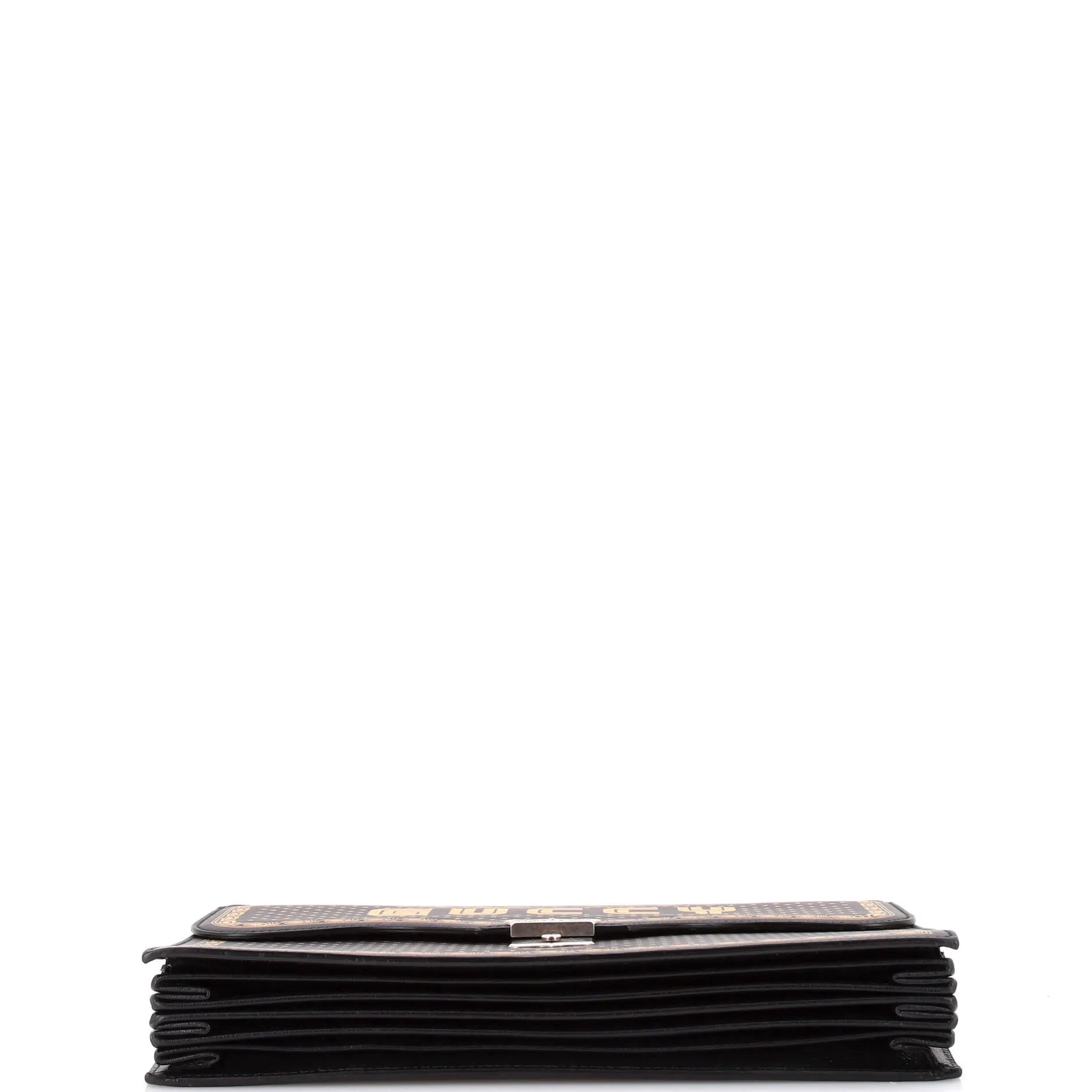 Key Lock Flap Portfolio Limited Edition Printed Leather