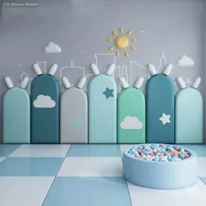 Kids Bedroom Decor Soft Headboard Wall Stickers