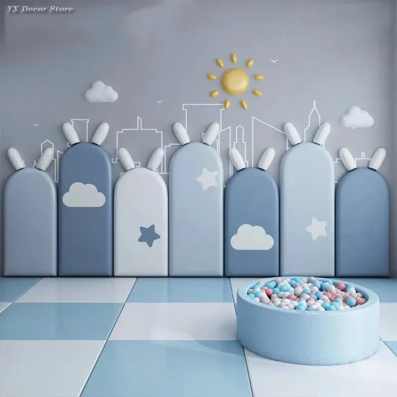 Kids Bedroom Decor Soft Headboard Wall Stickers