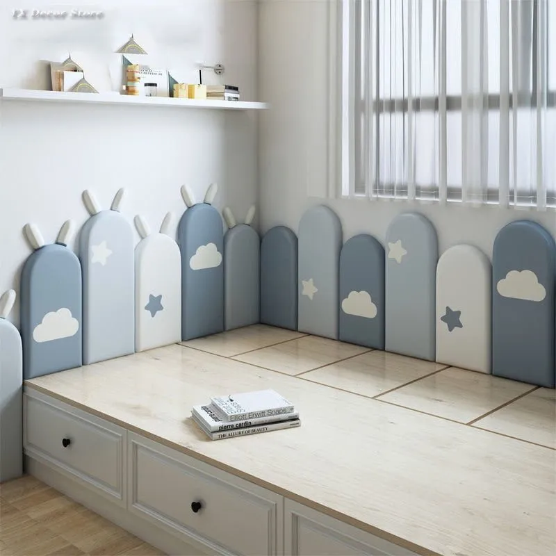 Kids Bedroom Decor Soft Headboard Wall Stickers