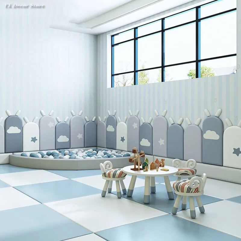 Kids Bedroom Decor Soft Headboard Wall Stickers