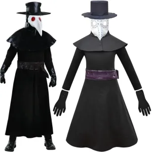 Kids Plague Doctor Costume for Kids Black Death Doctor Costume