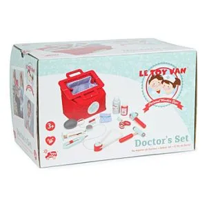 Kids Wooden Educational Pretend Play Honey-bake Doctor's Medical Play Set Kit