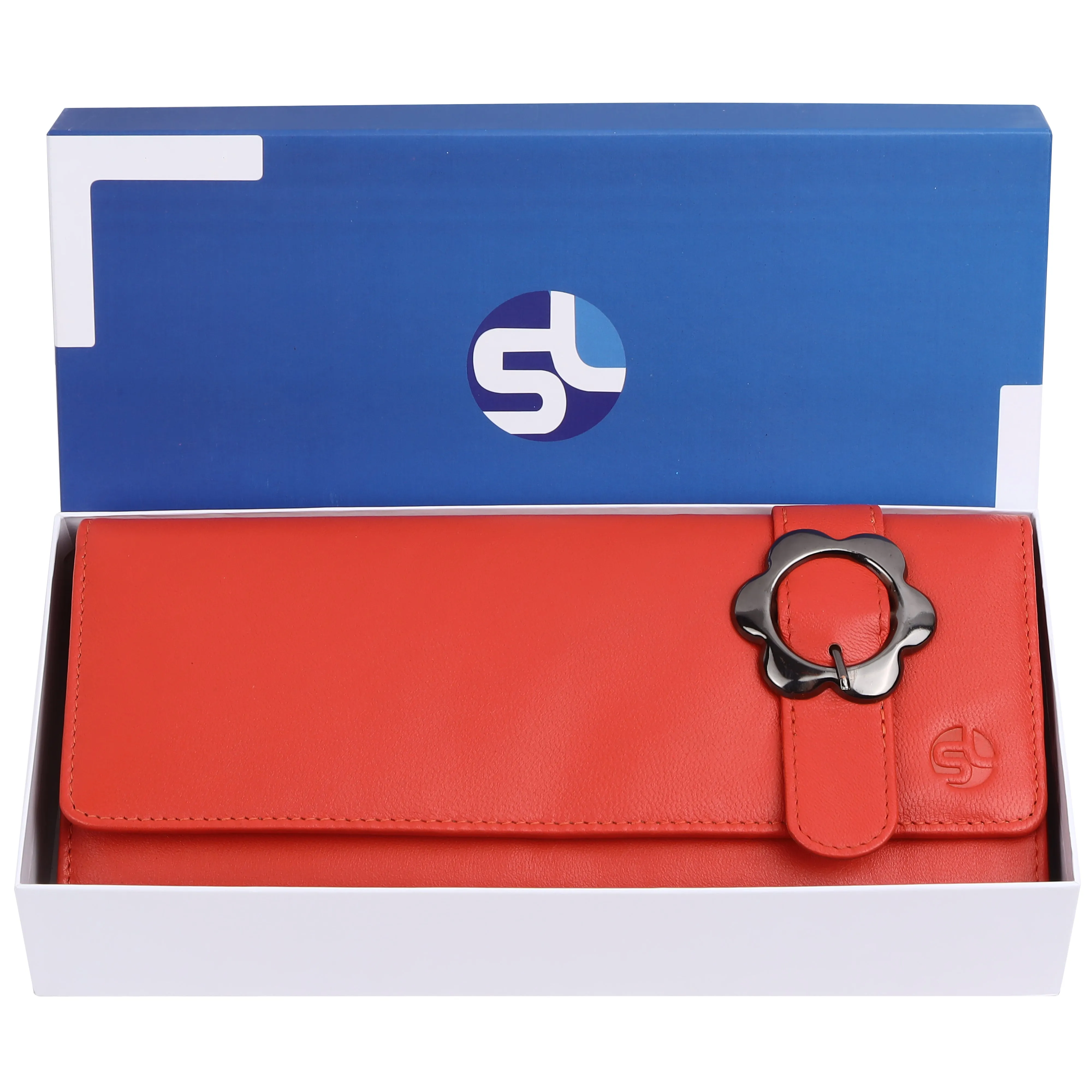 Ladies leather clutch 93717