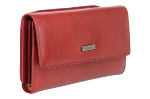 Ladies Premium leather clutch with detachable sling strap 54505 (MAROON)