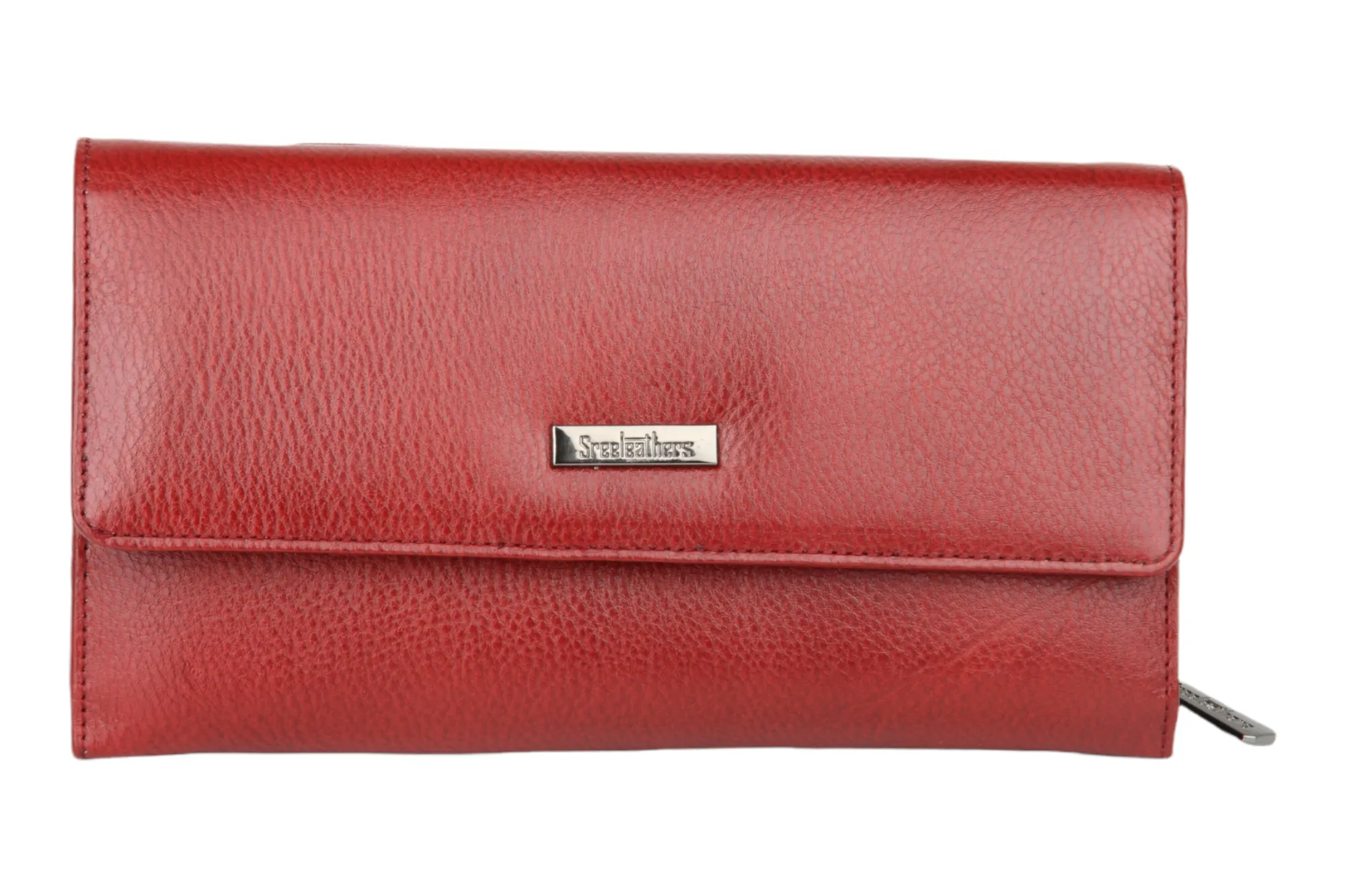 Ladies Premium leather clutch with detachable sling strap 54505 (MAROON)