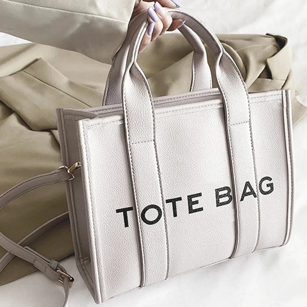 Lady Glams Fashion Tote Bag - Elevate Your Casual Chic with a New Women's PU Leather Satchel