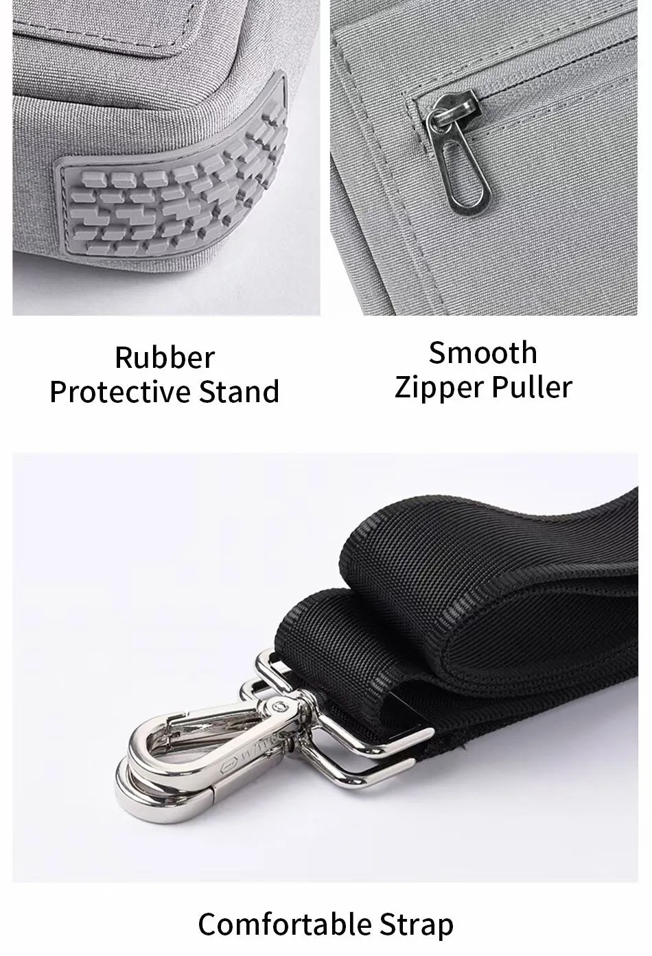 Laptop Bag for 12.9 inch Tablet - Black or Grey
