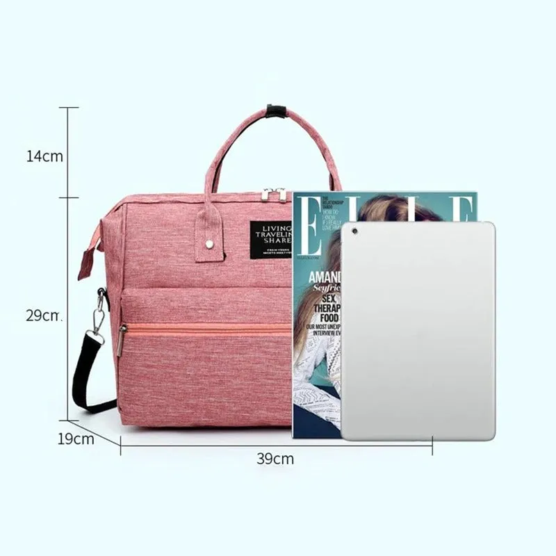 Large Capacity Baby Hospital Bag Checklist Casual Baby Nappy Bag Waterproof Diaper Bag