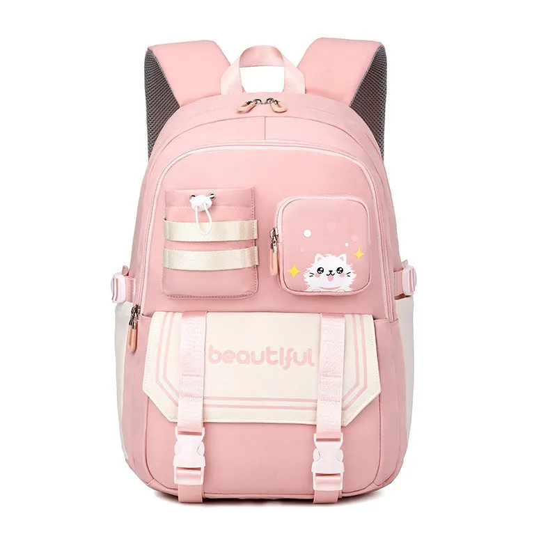 Large Capacity Schoolbag For Primary School Girls Cute