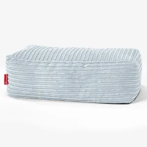 Large Footstool - Cord Baby Blue
