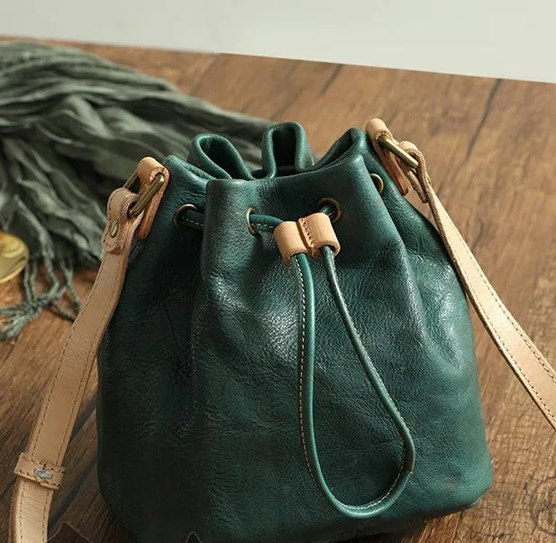 Leather Bucket bag Valentines Day gift Personalised Bag Shoulder Bag, Cross Body Bag, Tan Leather Bag, Crossbody Bag, Gift for her