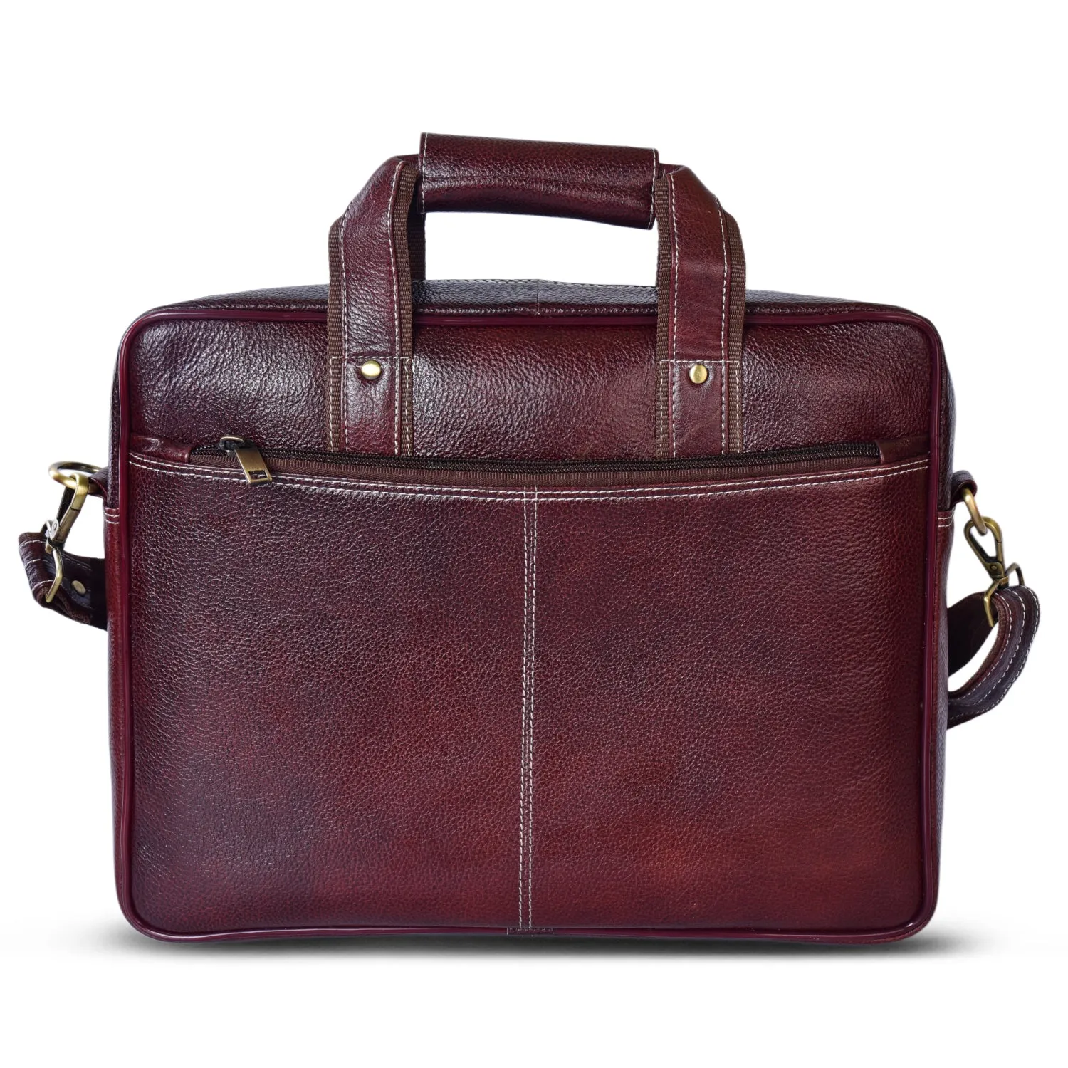 Leather Laptop Bag 36802 (BROWN)