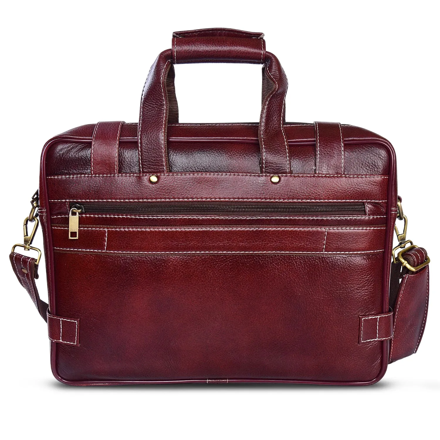 Leather Laptop Bag 36809 (BROWN)