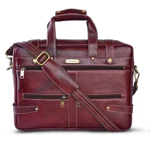 Leather Laptop Bag 36809 (BROWN)