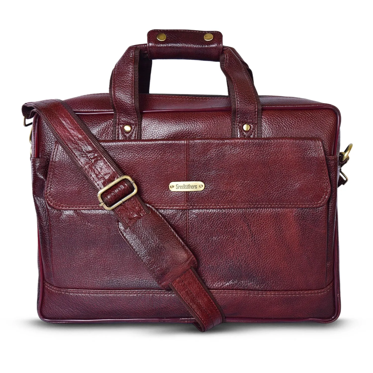 Leather Laptop Bag 36826 (Brown)