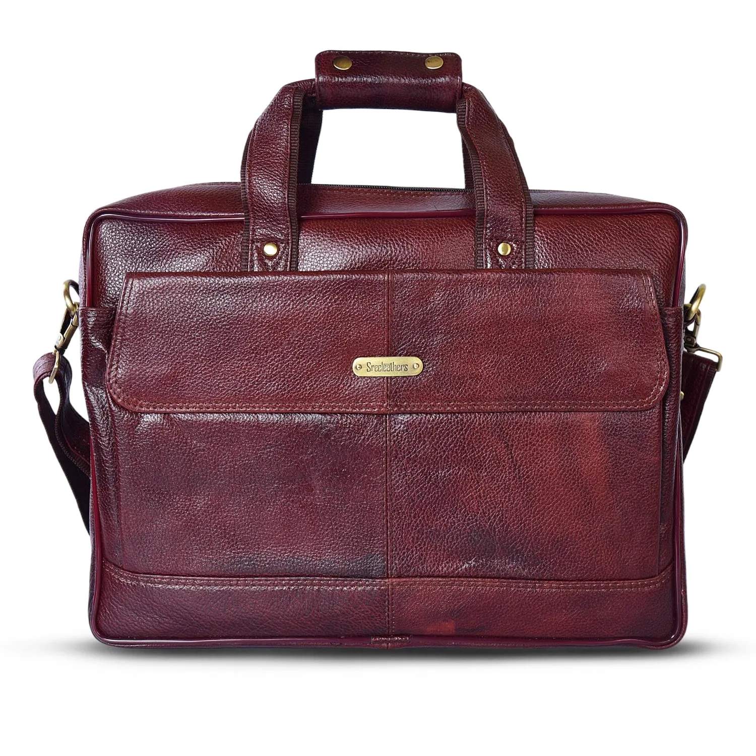 Leather Laptop Bag 36826 (Brown)