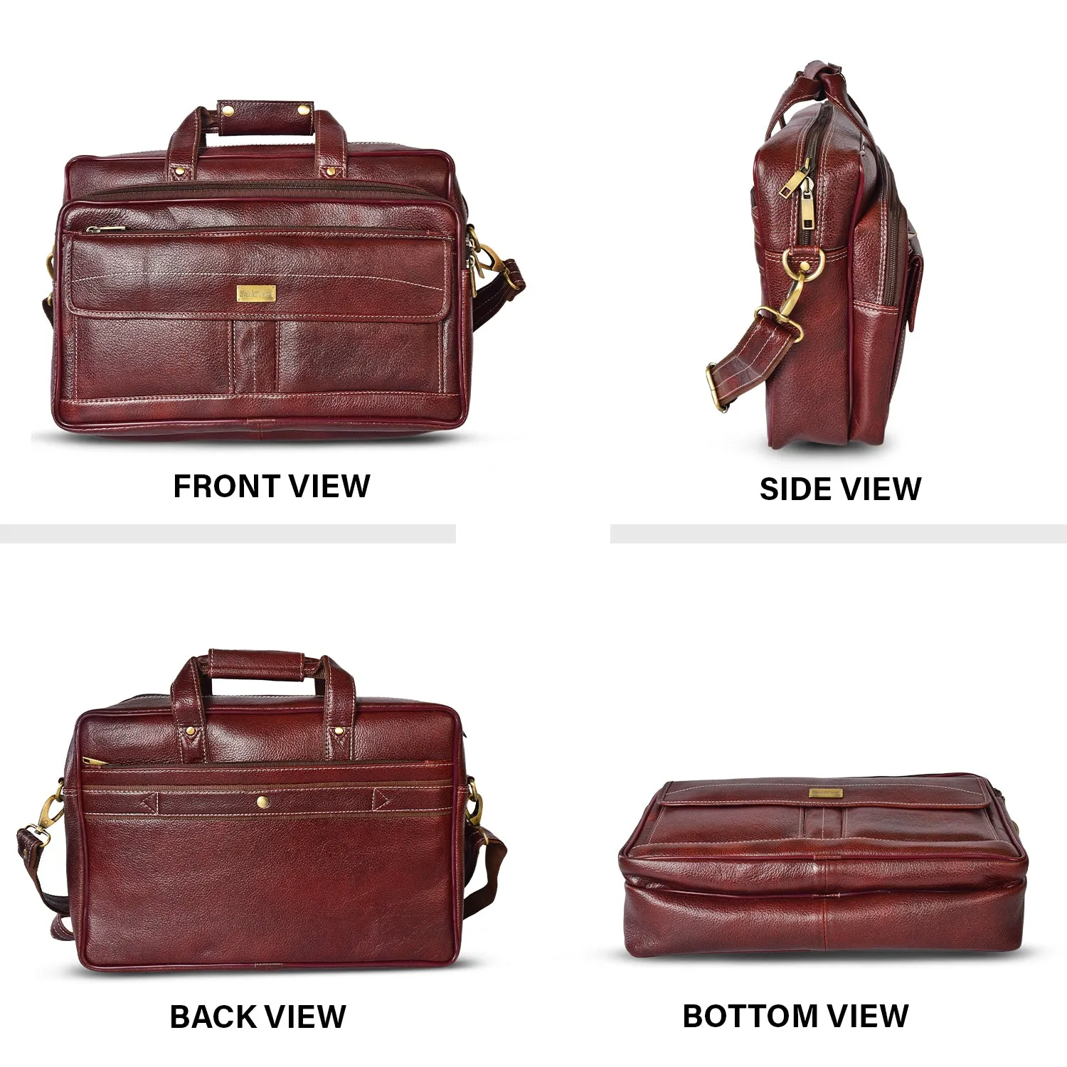 Leather Laptop Bag  998903 (Brown)