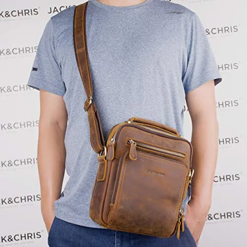 Leather Messenger Bag for Men - Crossbody Bag for Business