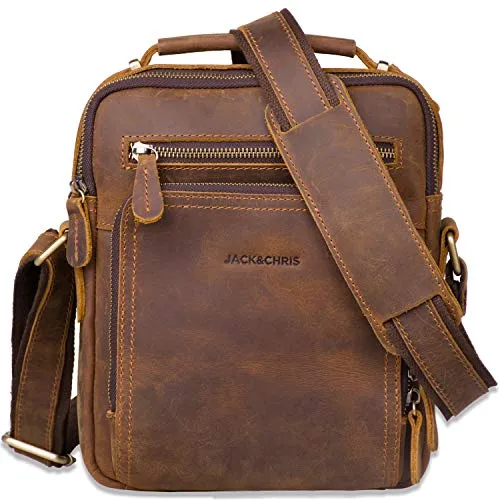 Leather Messenger Bag for Men - Crossbody Bag for Business