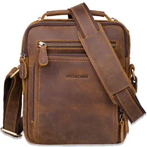 Leather Messenger Bag for Men - Crossbody Bag for Business