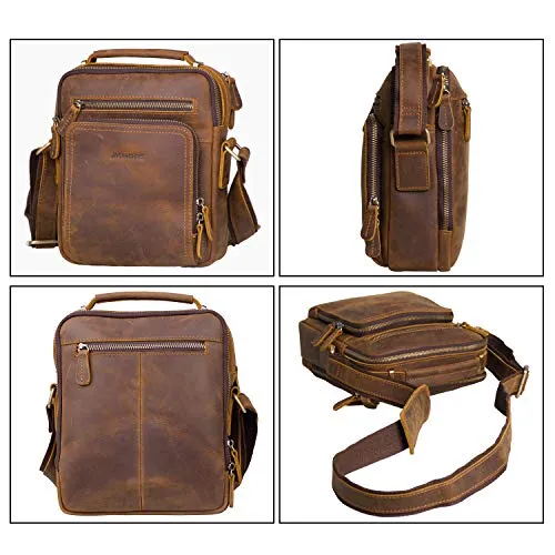 Leather Messenger Bag for Men - Crossbody Bag for Business