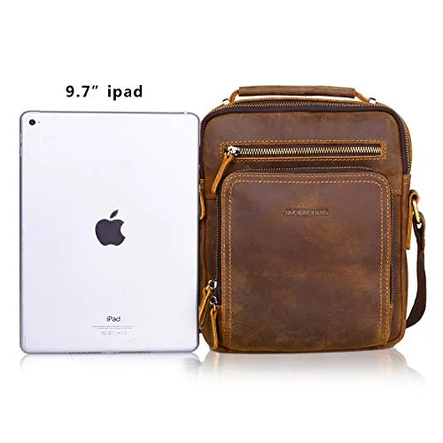 Leather Messenger Bag for Men - Crossbody Bag for Business