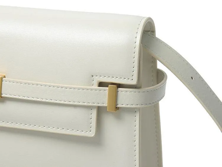 Leather Minimal Box Crossbody Bag, Leather Handbag, Shoulder Bag, Leather Purse, Leather Laptop Bag, Handbag, Women Designer Bag, Gift