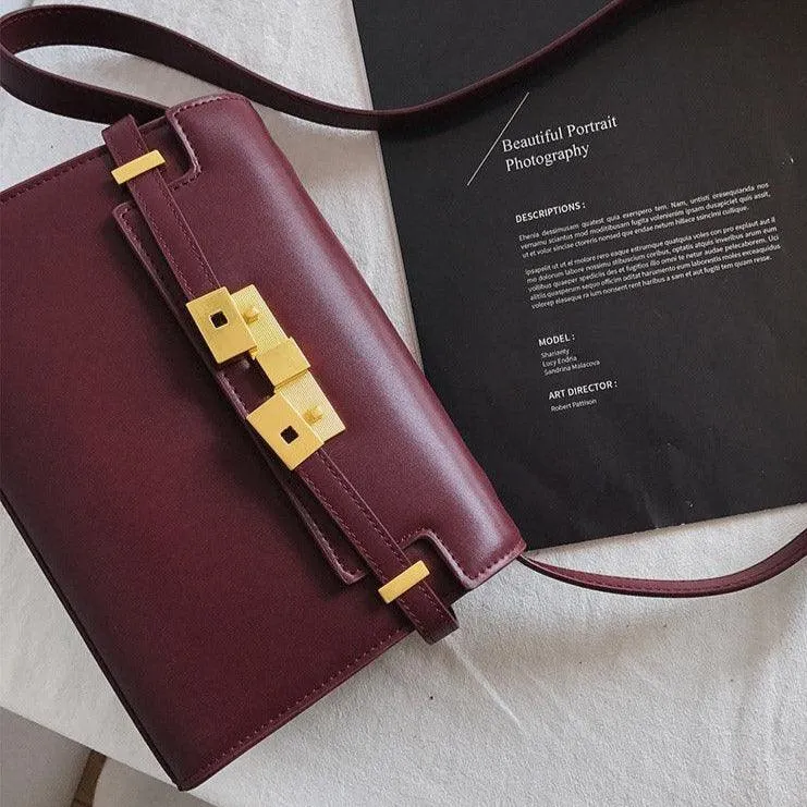 Leather Minimal Box Crossbody Bag, Leather Handbag, Shoulder Bag, Leather Purse, Leather Laptop Bag, Handbag, Women Designer Bag, Gift