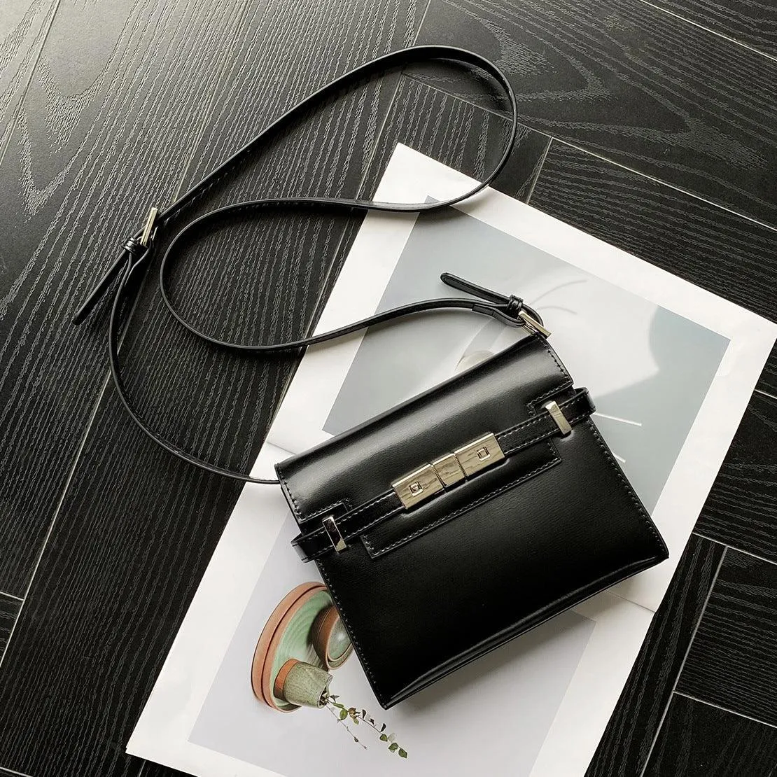 Leather Minimal Box Crossbody Bag, Leather Handbag, Shoulder Bag, Leather Purse, Leather Laptop Bag, Handbag, Women Designer Bag, Gift