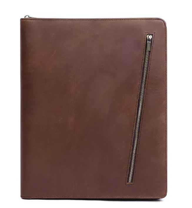 Leather Portfolio iPad Tablet Case,Personalized Notebook Holder File Organizer, Business Briefcase for Gift/0596