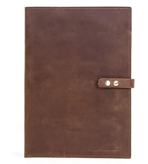 Leather Portfolio,Personalized Tablet Case Envelop, Notebook Holder, Organizer Folders, Engraving for Gift