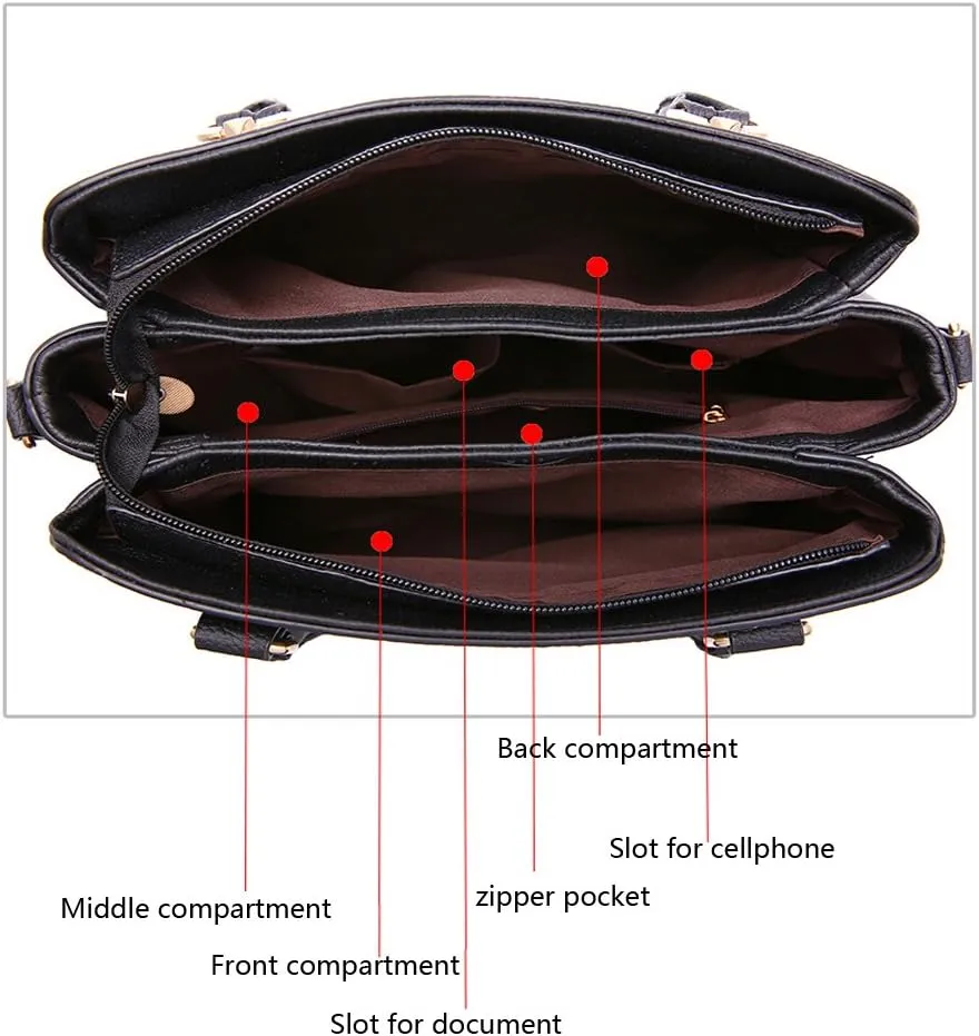 Leather Shoulder Bags Womens Purses and Handbags Ladies Designer Satchel Tote Bag Crossbody Bags