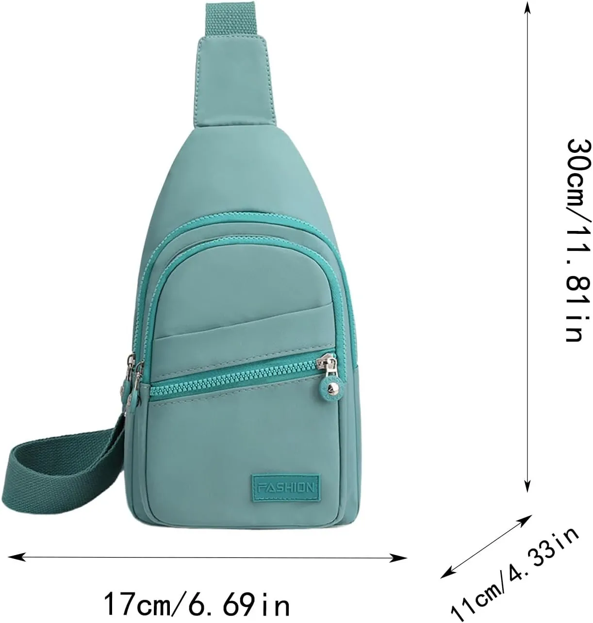 Lightweight Small Crossbody Bag for Women Men Shoulder Bags Anti-Theft Design for Travel Handbag with Zipper
