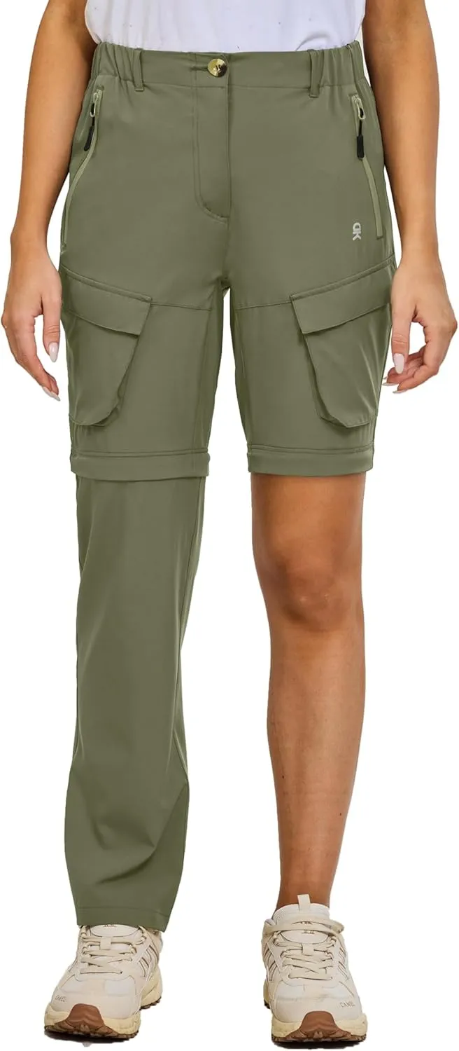 Little Donkey Andy Womens Hiking Pants Convertible Zip Off Quick Dry Pants for Cargo, Travel, Camping, Outdoor, Fishing