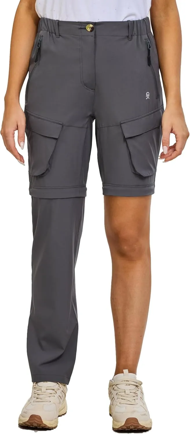 Little Donkey Andy Womens Hiking Pants Convertible Zip Off Quick Dry Pants for Cargo, Travel, Camping, Outdoor, Fishing