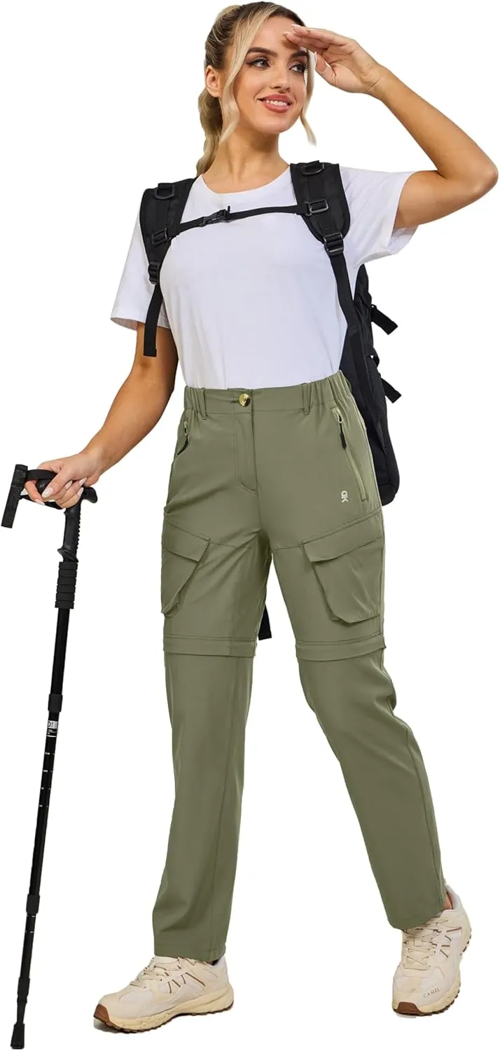 Little Donkey Andy Womens Hiking Pants Convertible Zip Off Quick Dry Pants for Cargo, Travel, Camping, Outdoor, Fishing