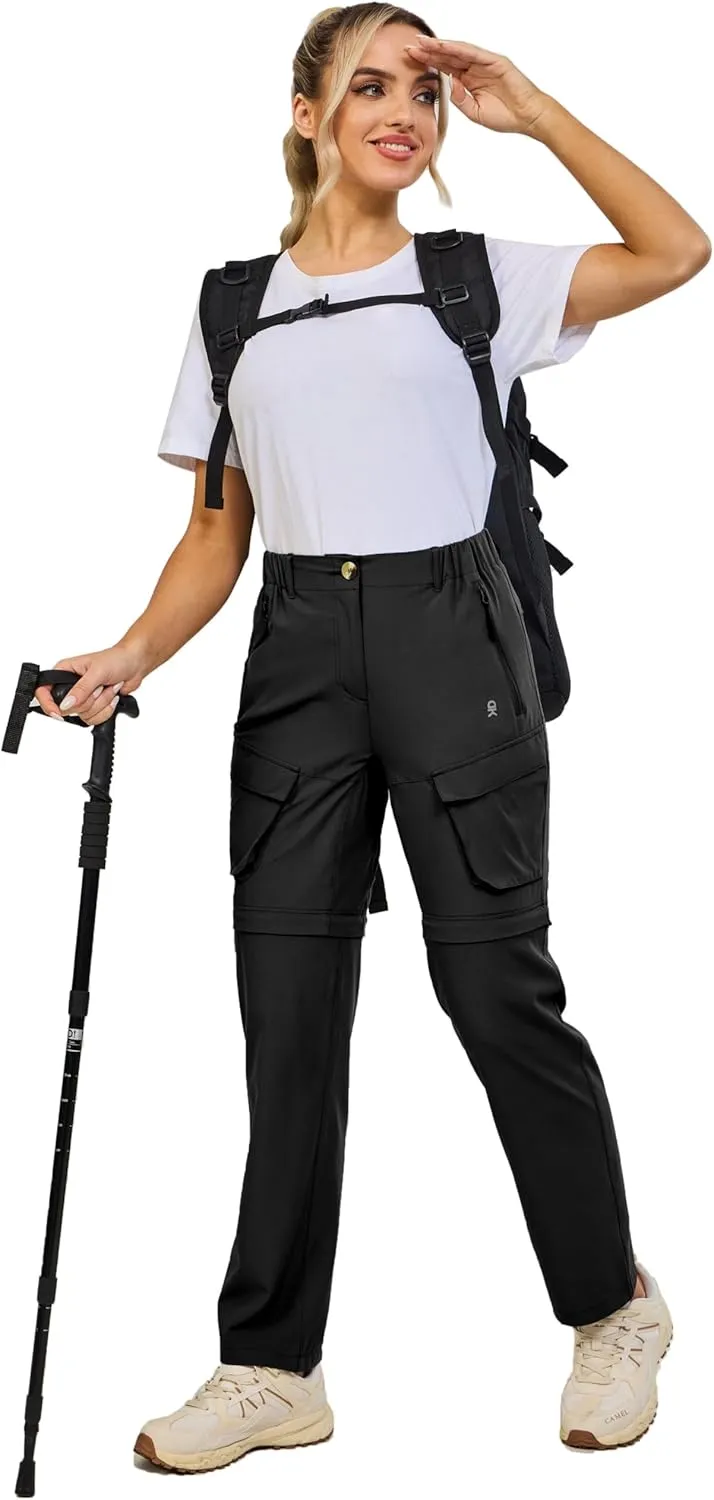 Little Donkey Andy Womens Hiking Pants Convertible Zip Off Quick Dry Pants for Cargo, Travel, Camping, Outdoor, Fishing