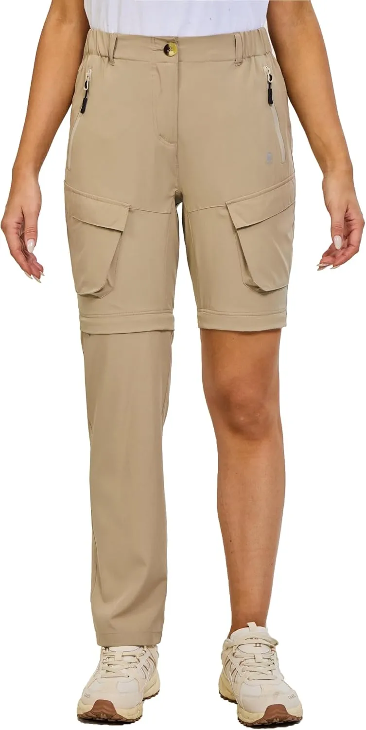 Little Donkey Andy Womens Hiking Pants Convertible Zip Off Quick Dry Pants for Cargo, Travel, Camping, Outdoor, Fishing