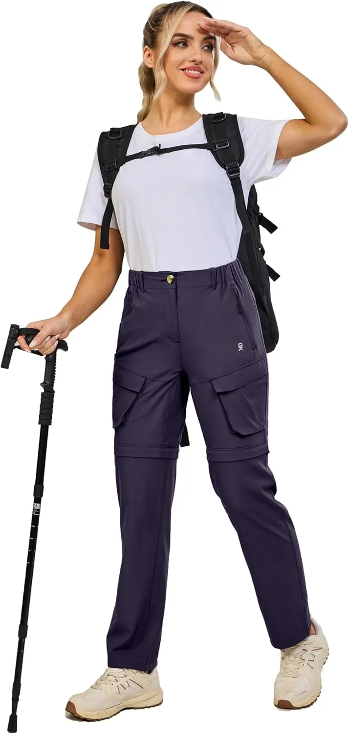 Little Donkey Andy Womens Hiking Pants Convertible Zip Off Quick Dry Pants for Cargo, Travel, Camping, Outdoor, Fishing