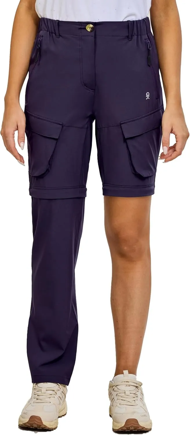 Little Donkey Andy Womens Hiking Pants Convertible Zip Off Quick Dry Pants for Cargo, Travel, Camping, Outdoor, Fishing